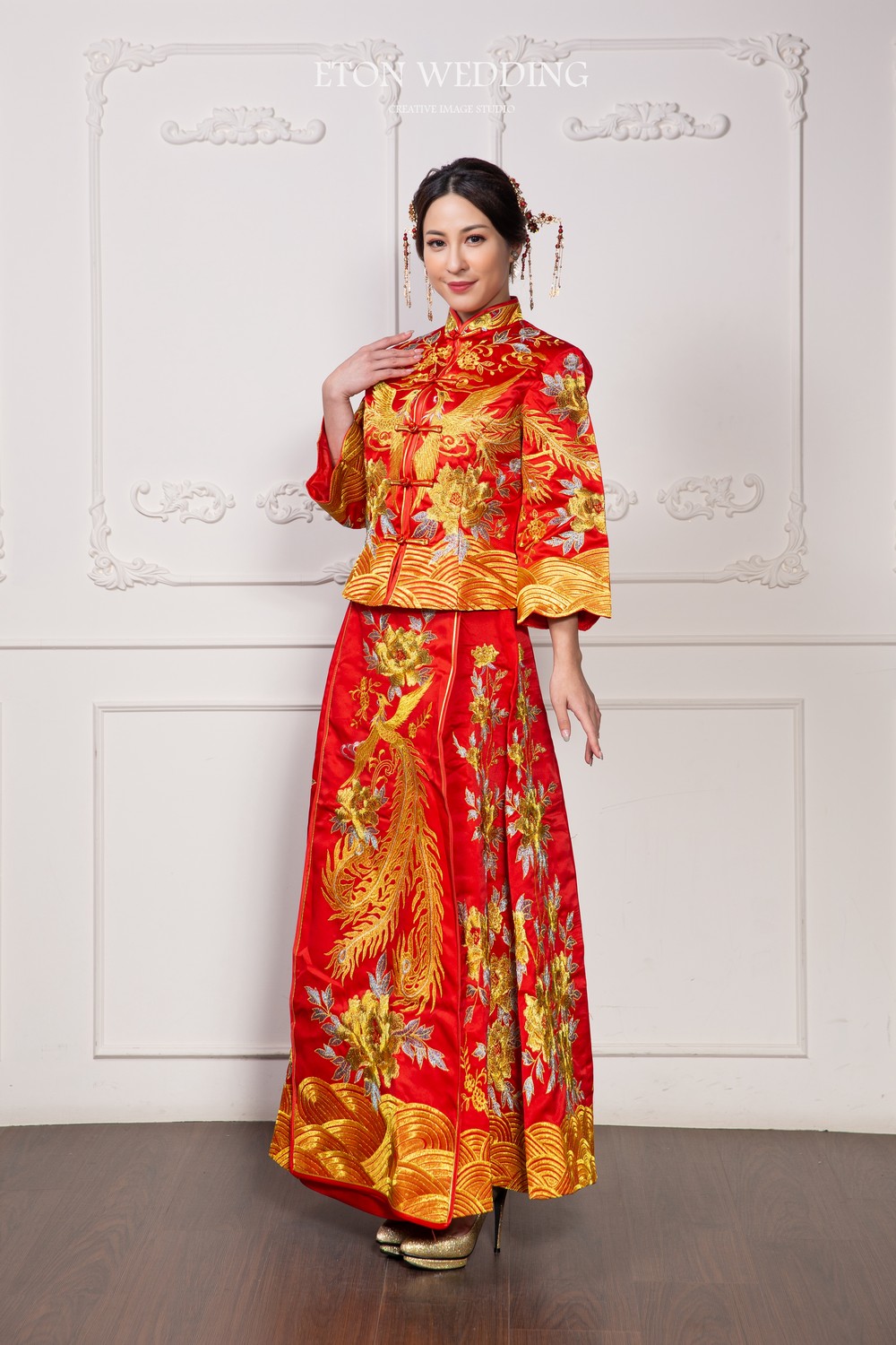 中式禮服,中式婚紗,秀禾服,龍鳳褂,旗袍婚紗,改良式旗袍